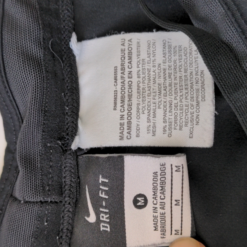 Nike women's black tight dri fit sports gym activewear legging size Medium - Picture 4 of 16